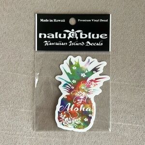 New Nalu Blue Hawaiian Vinyl Decal 🍍